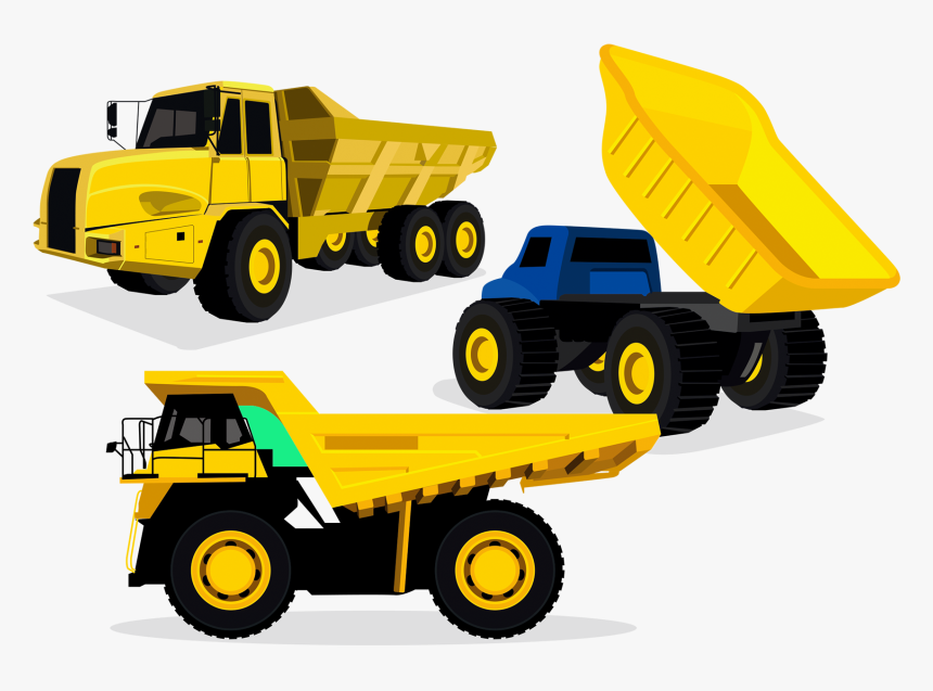 Dump Truck Euclidean Vector - Dump Truck Vector Png, Transparent Png, Free Download