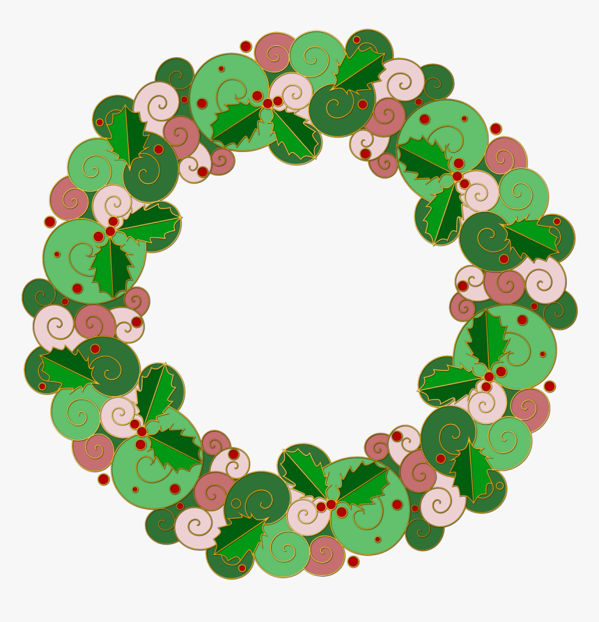 Transparent Background Wreath Cartoon, HD Png Download, Free Download