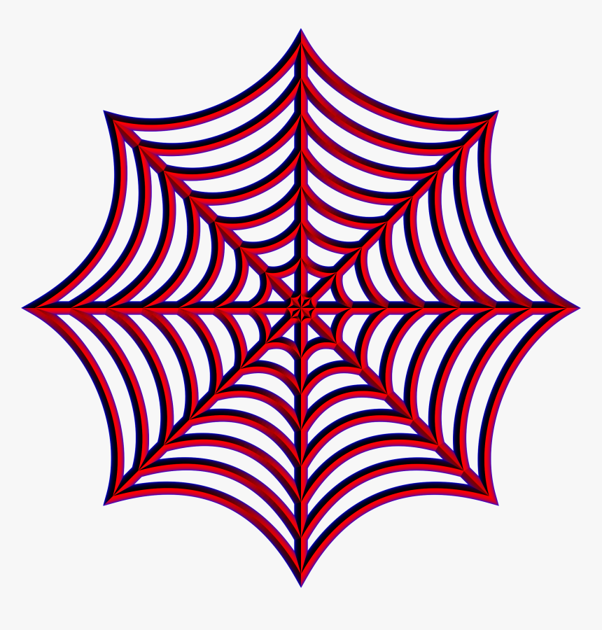 3d Spider Web - Red Spider Web Vector, HD Png Download, Free Download