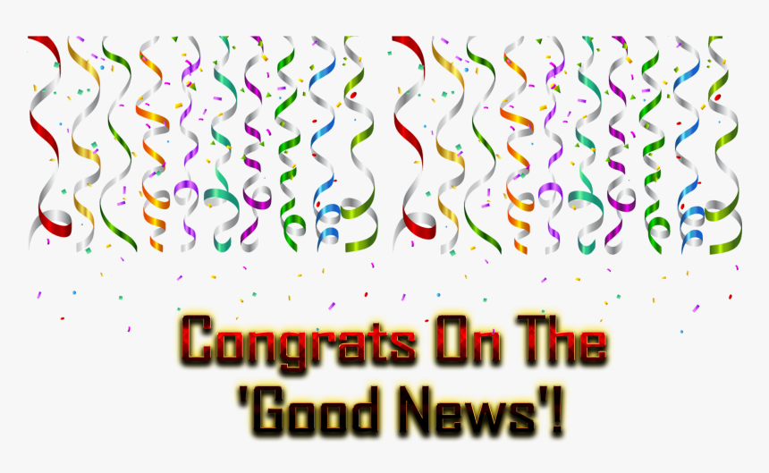 Congrats On The "good News" Png Photo Background - Birthday Party Background Design Png, Transparent Png, Free Download