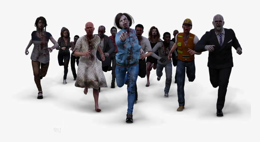 Rjs Dazzariffic Spot - Group Of Zombies Png, Transparent Png, Free Download