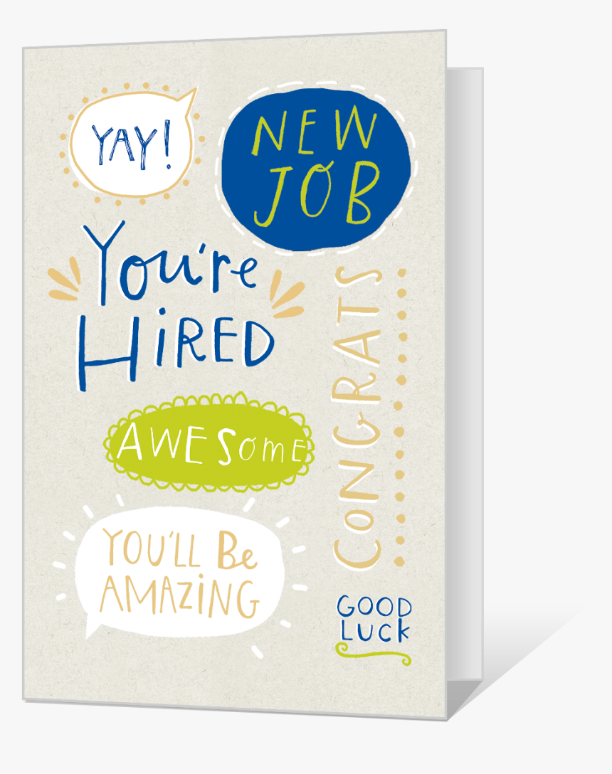 New Job Congrats Printable - Free Printable Congrats Cards For New Job, HD Png Download, Free Download