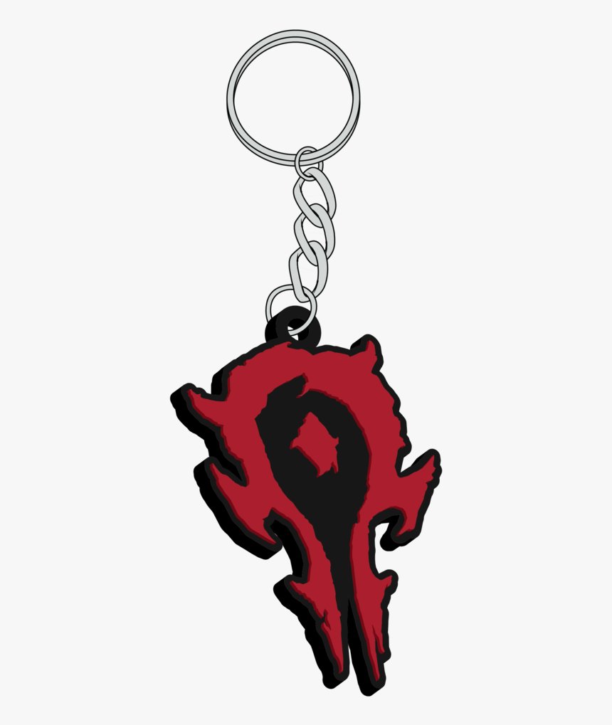 Warcraft Horde Rubber Keychain - Keychain, HD Png Download, Free Download