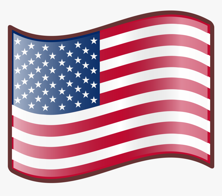 Usa Flag Icon Clipart , Png Download - Clipart American Flag Waving, Transparent Png, Free Download