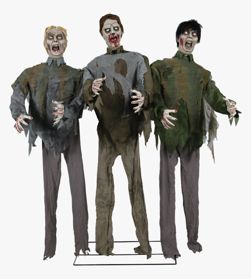 Halloween Decorations Animated - Halloween Zombie Horde, HD Png Download, Free Download