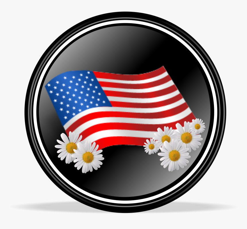 Transparent Memorial Day Clipart - Usa Flag Icon, HD Png Download, Free Download