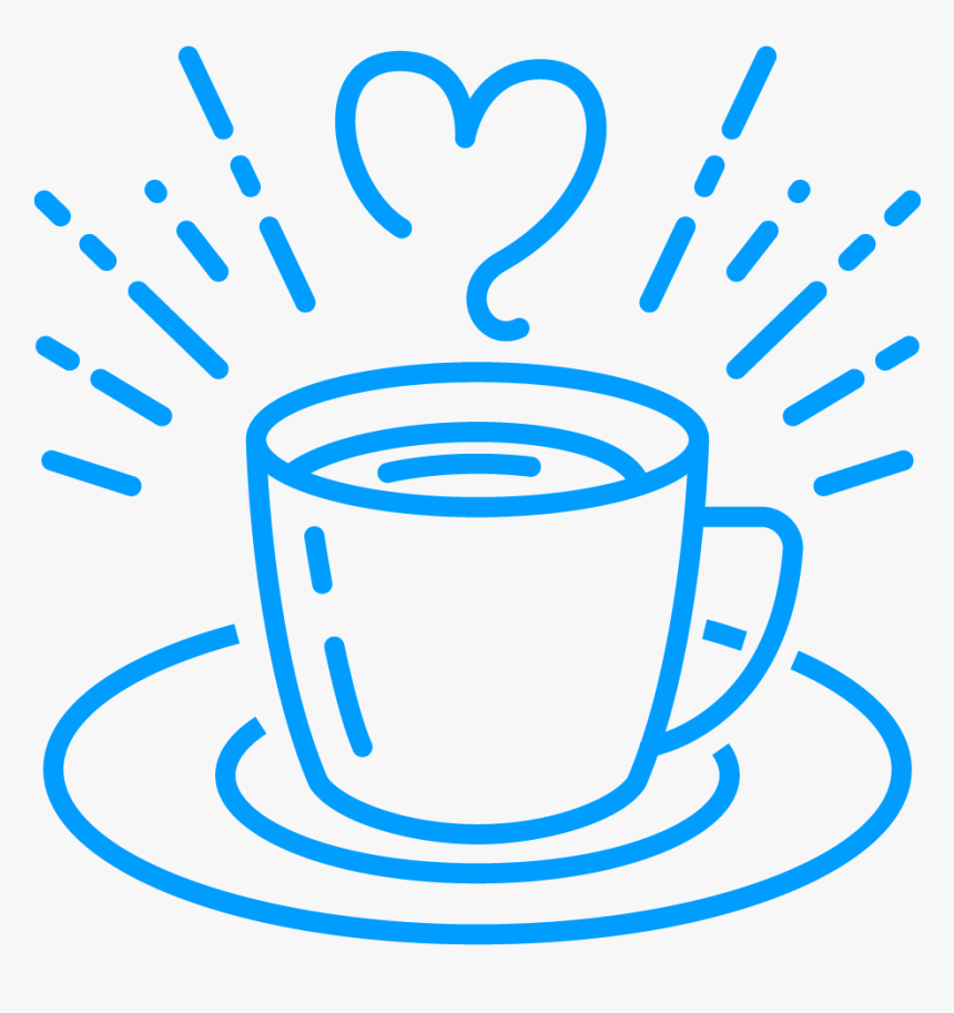 Coffee Cup Blue Icon, HD Png Download, Free Download