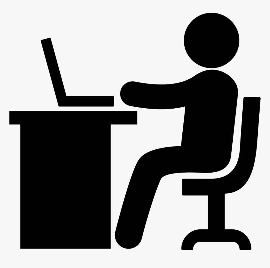 Working With Laptop - Working Png Icon, Transparent Png, Free Download