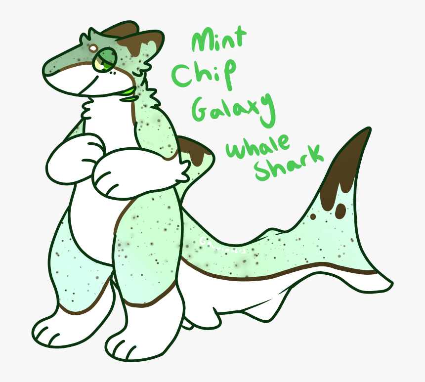 Mint Chip Galaxy Whale Shark - Cartoon, HD Png Download, Free Download