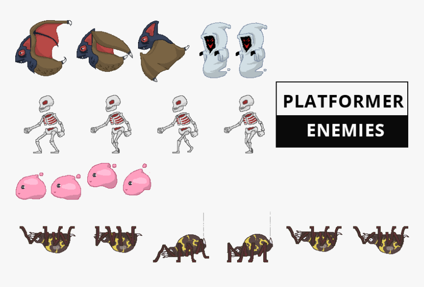 Preview - 2d Platformer Enemies, HD Png Download, Free Download