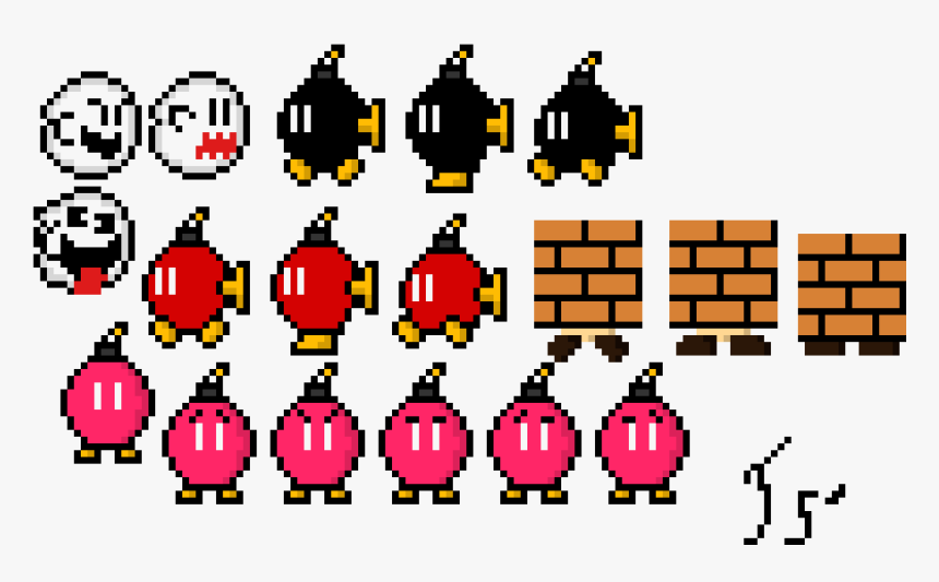 8 Bit Mario Ghost, HD Png Download, Free Download