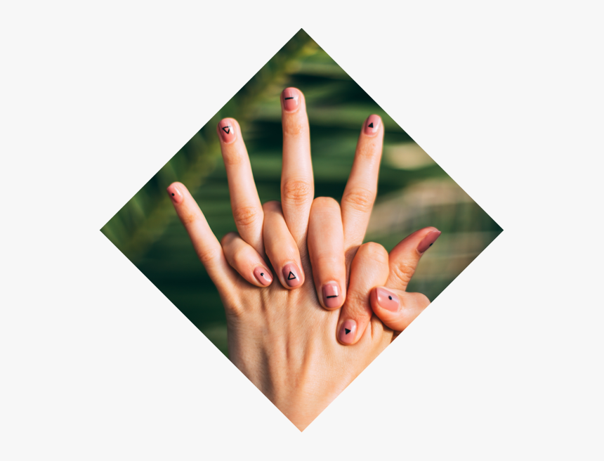 Nail Salon Appointment Booking Software - Painted Short Bitten Nails, HD Png Download, Free Download