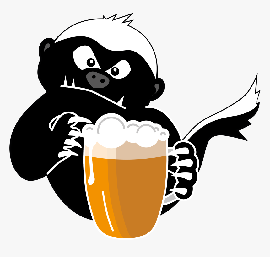 Honeybadger Beer Logo Final - Logos Of Honey Badger, HD Png Download, Free Download