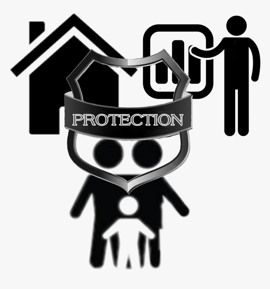Protection Multi-element Spellworking - Cartoon Simple Outline House, HD Png Download, Free Download
