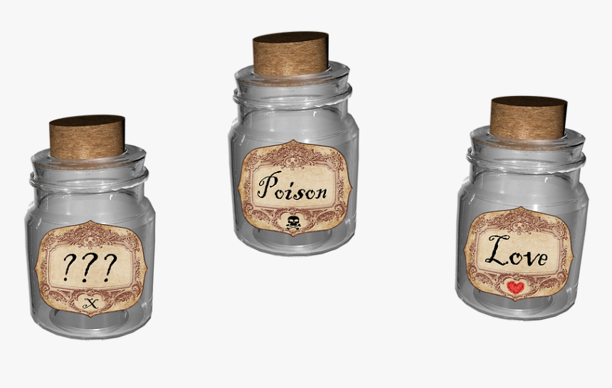 Spell, Magic, Love, Death, Poison, Witch, Wizard - Glass Bottle, HD Png Download, Free Download