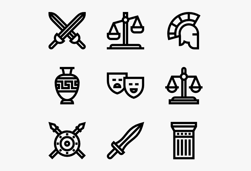 Ancient Greece Icons, HD Png Download, Free Download