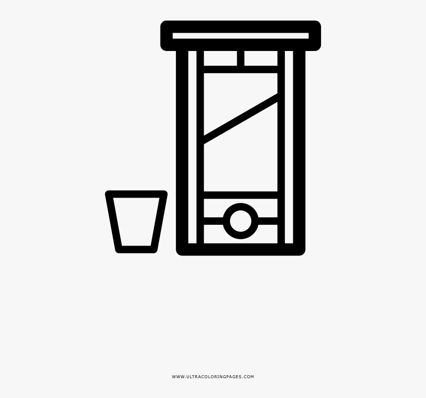 Guillotine Coloring Page, HD Png Download, Free Download