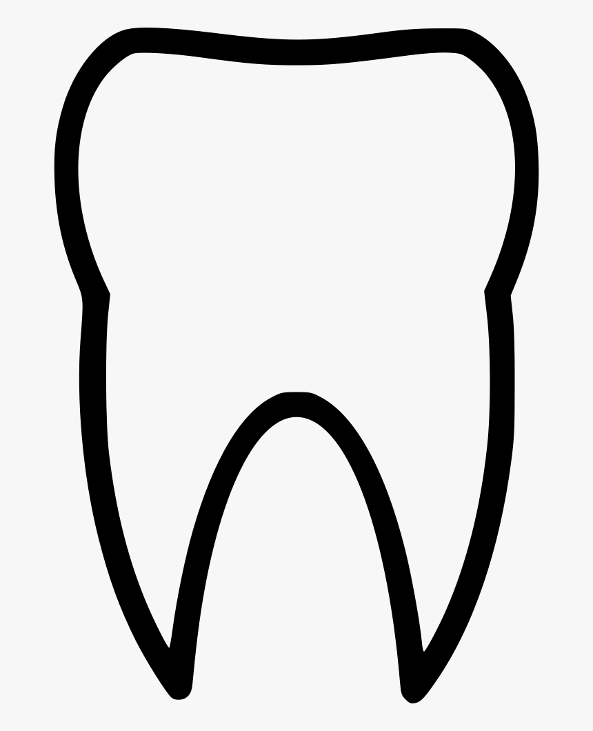 Tooth Teeth Plain - Plain Tooth Clipart, HD Png Download, Free Download