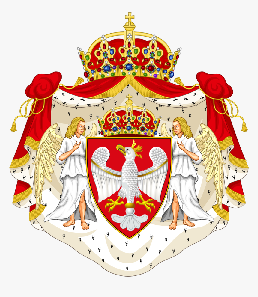 Greater Coat Of Arms Of Kingdom Of Poland - Coat Of Arms Of Jordan, HD Png Download, Free Download