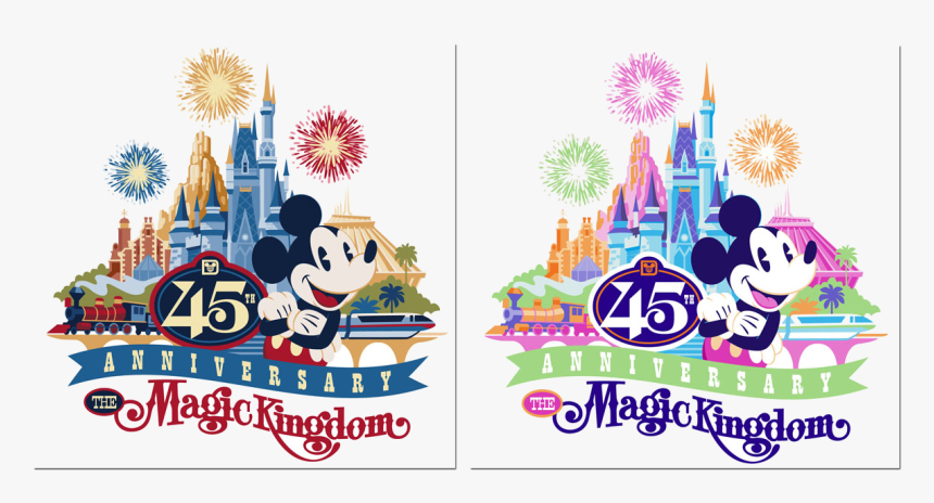 Disney World First Look At Magic Kingdom Th Anniversary - Disney Magic Kingdom Clipart, HD Png Download, Free Download