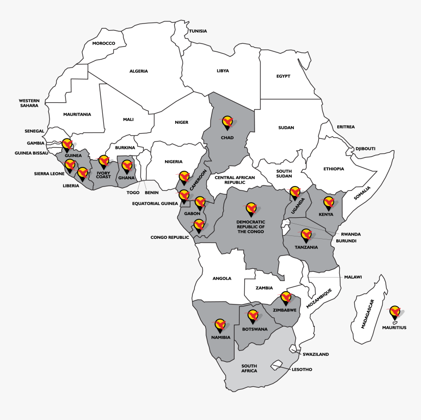 Transparent Africa Map Png - Urban Africa Risk Knowledge, Png Download, Free Download