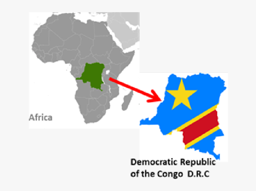 Flag Map Of Democratic Republic Of The Congo, HD Png Download, Free Download