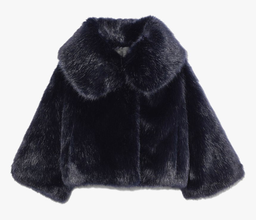 Fur Jacket Transparent Images - Black Fur Coat Png, Png Download, Free Download