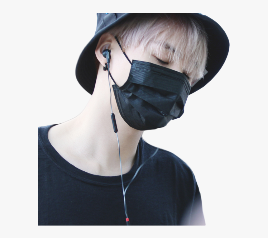 Min Yoongi Wearing Black Face Mask , Png Download - Min Yoongi Face Mask, Transparent Png, Free Download