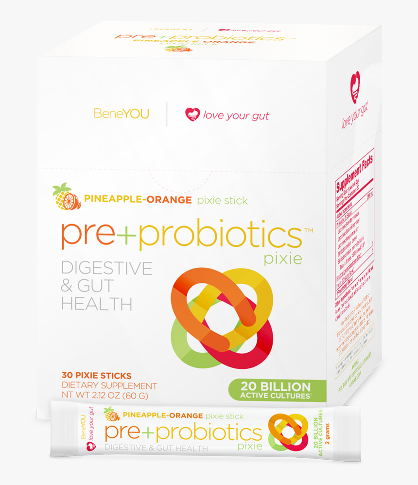 Pre Probiotics 30ctbox 1stick Feb2019 1200 - Love Your Gut Pre Probiotic, HD Png Download, Free Download