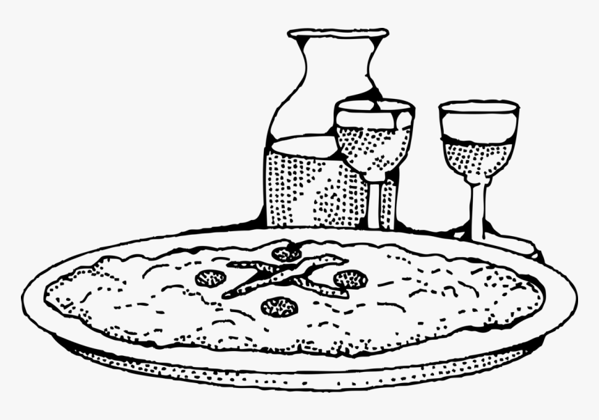 Line Art,serveware,food - Bilder Essen Schwarz Weiß, HD Png Download, Free Download