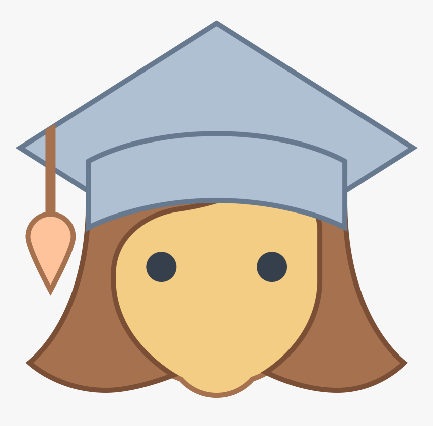 Graduate Clipart Woman Graduate - Female Student Icon Png, Transparent Png, Free Download