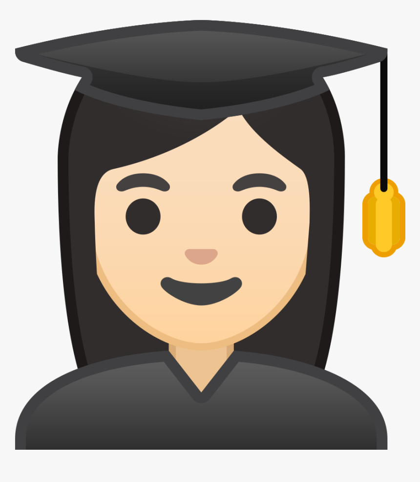 Woman Student Light Skin Tone Icon - 👩 💼 Meaning, HD Png Download, Free Download