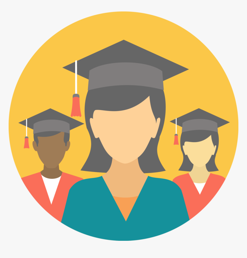 High School Graduation Png Clip Download - High School Students Icon, Transparent Png, Free Download