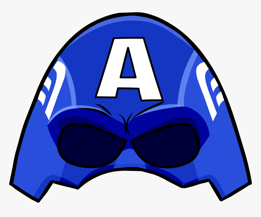 Captain America Cowl - Capitan America Club Penguin, HD Png Download, Free Download