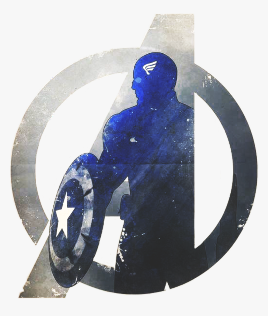 Transparent Captain America Comic Png - Logo De Capitan America Avengers, Png Download, Free Download