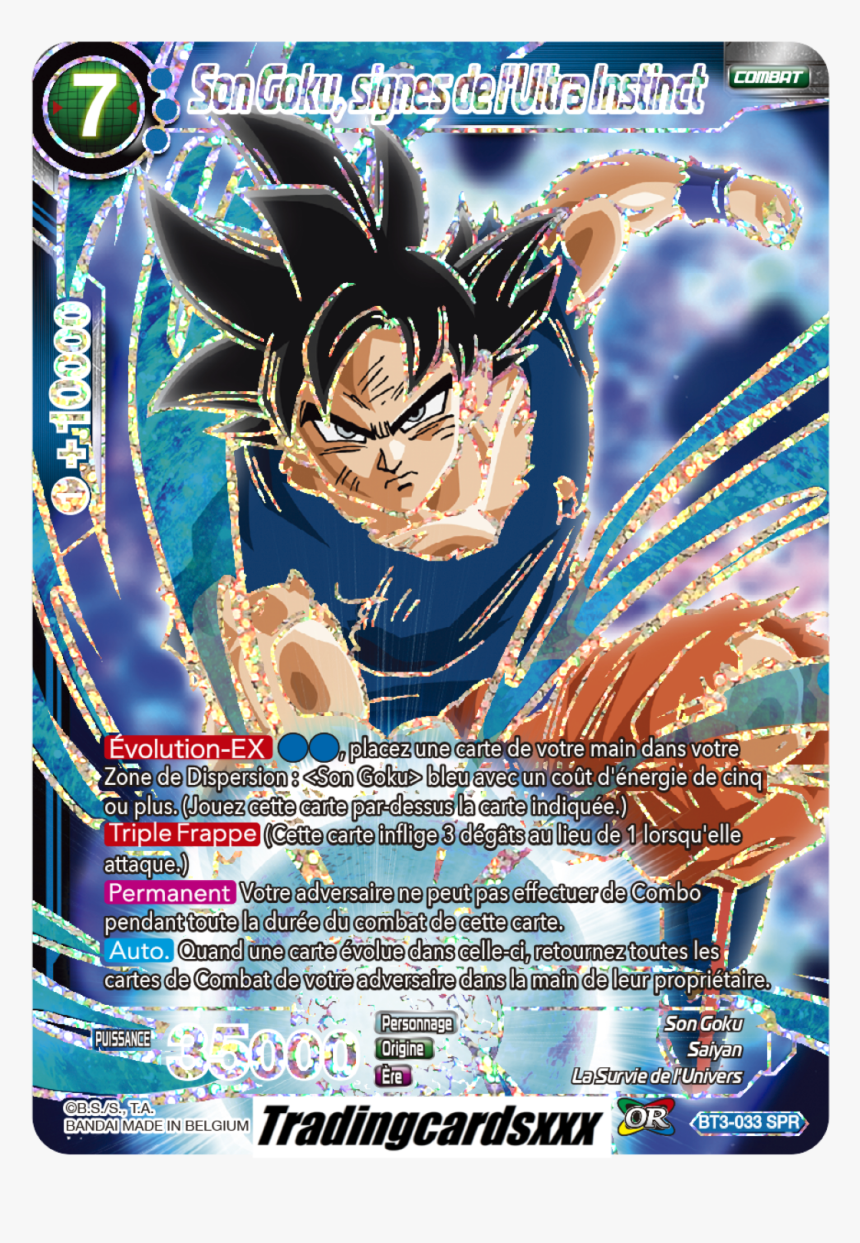 ♦dragon Ball Super♦ Son Goku, Signes De L"ultra Instinct - Rarest Dragon Ball Super Cards, HD Png Download, Free Download