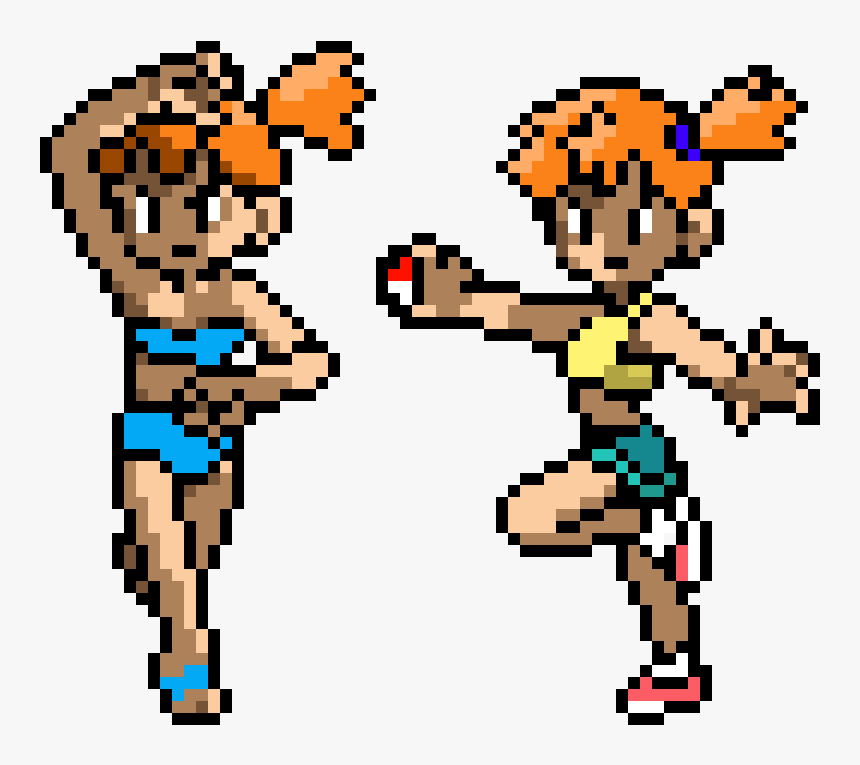 Transparent Pokemon Trainer Red Png - Pokemon Red Blue Misty, Png Download, Free Download