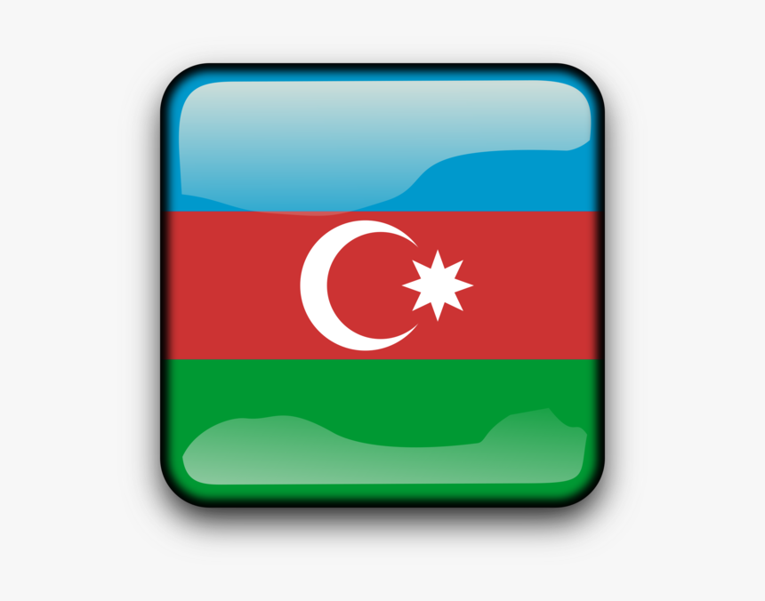 Flag Of Azerbaijan Azerbaijan Soviet Socialist Republic - Azerbaijan Flag Square Png, Transparent Png, Free Download