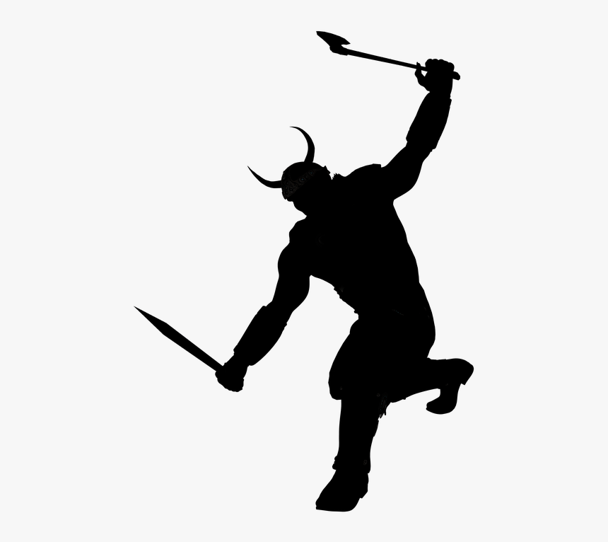 Silhouette, Ork, Fighter, Warrior, Fantasy - Silhouette Warrior Png, Transparent Png, Free Download