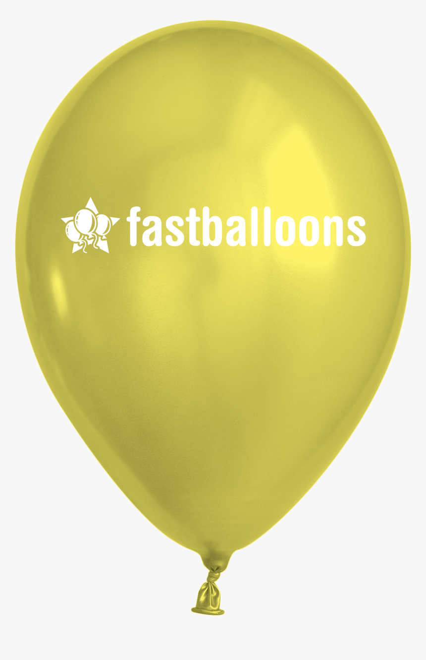 Metallic Yellow Balloons - Balloon, HD Png Download, Free Download