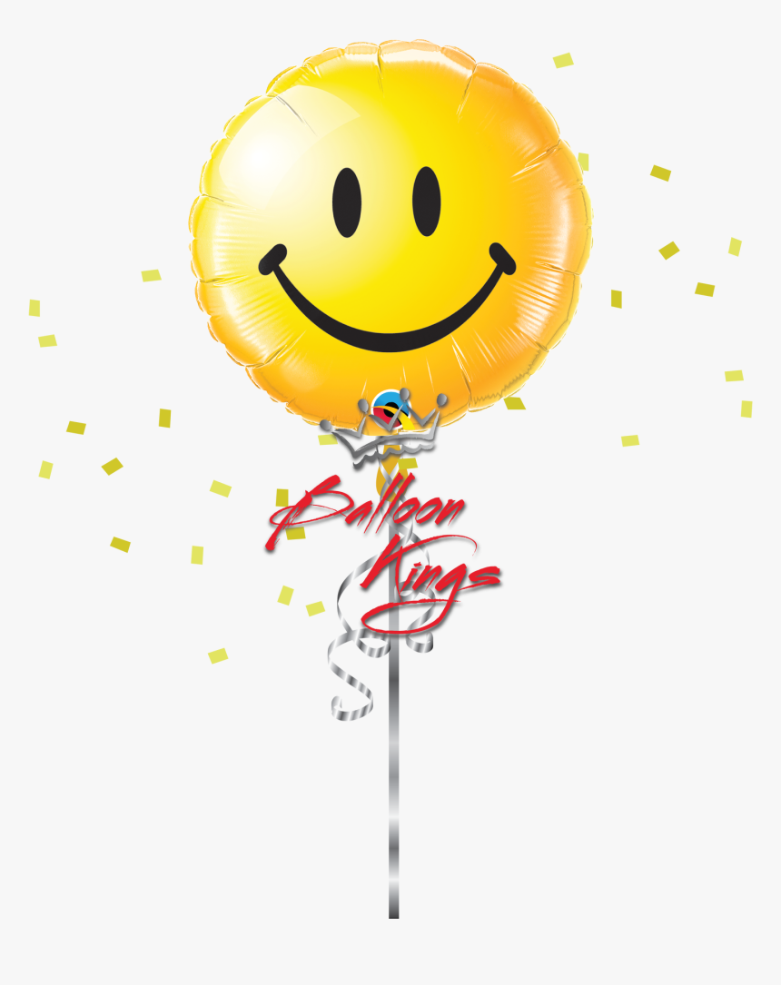 Smiley Face Yellow - Balloon Smiley Face Blue, HD Png Download, Free Download