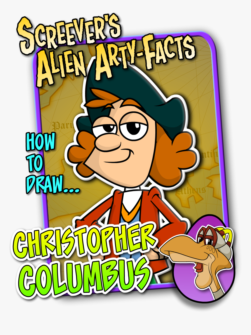 Drawing Of Christopher Columbus Cartoon, HD Png Download, Free Download