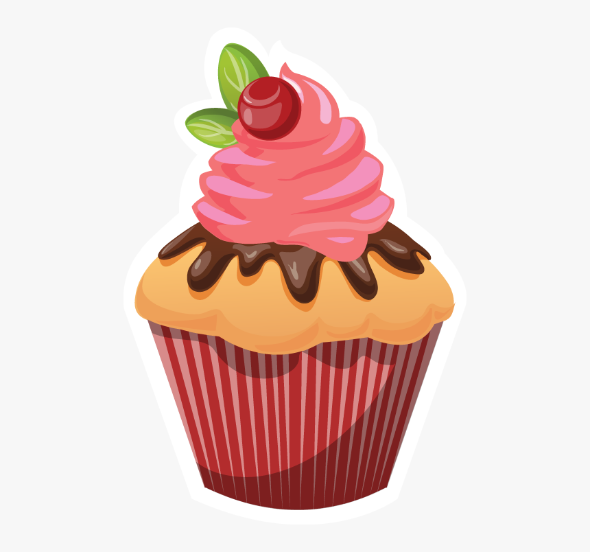 Cute Cupcake Illustration Png Download - Logos Gratis De Tortas Y Cupcakes, Transparent Png, Free Download