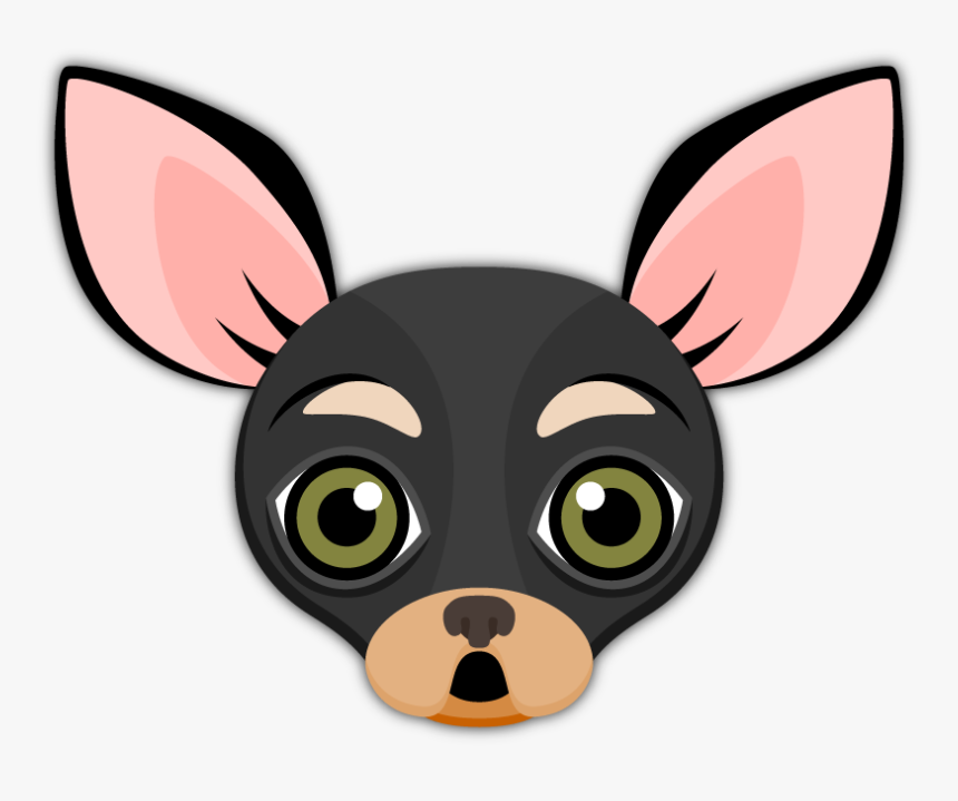 Transparent Suprised Emoji Png - Emoji Dogs Black, Png Download, Free Download