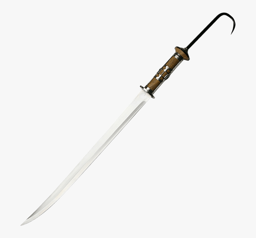 Hook Handle Pirate Sword - Hook Sword Transparent, HD Png Download, Free Download