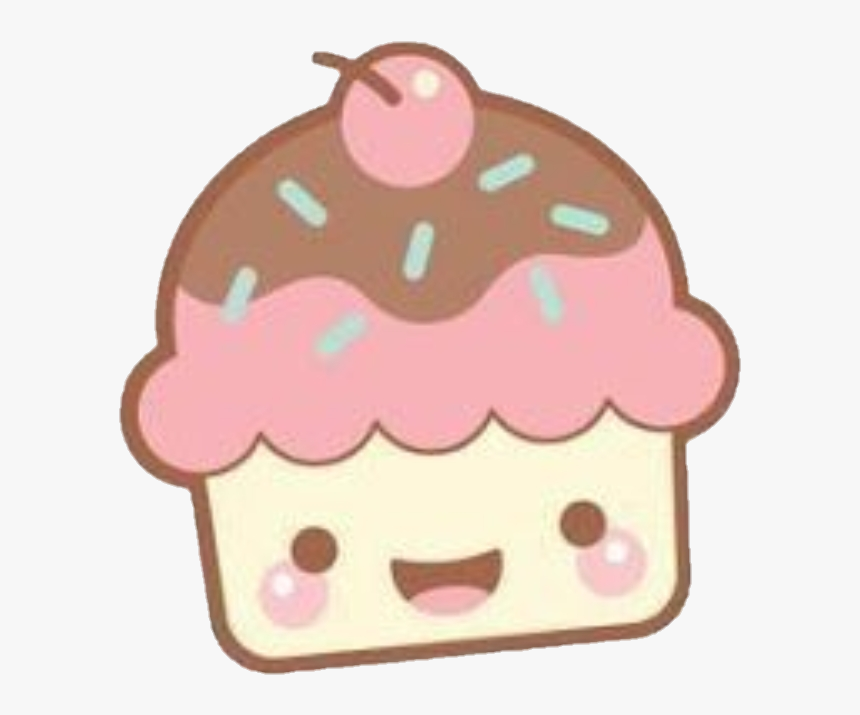 #cupcake #muffin #kawaii #kawai #cute #kawaiiface - Muffin Kawaii, HD Png Download, Free Download