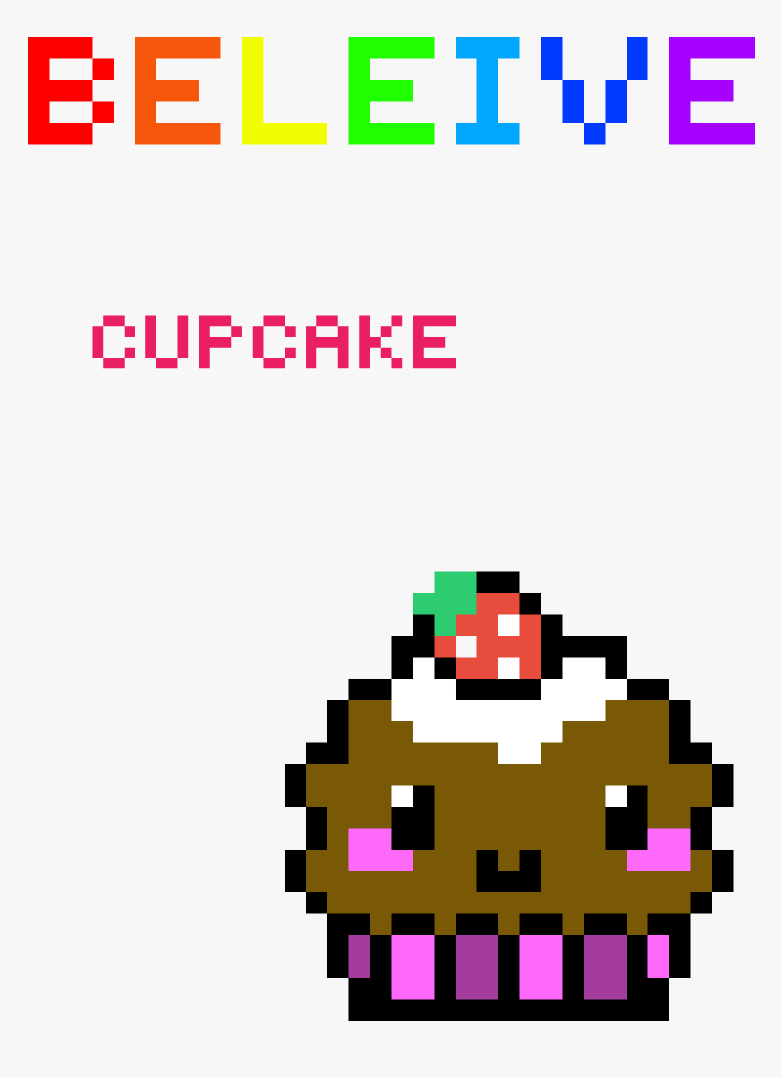 Cupcake Pixel - Cupcake Pixel Art, HD Png Download, Free Download