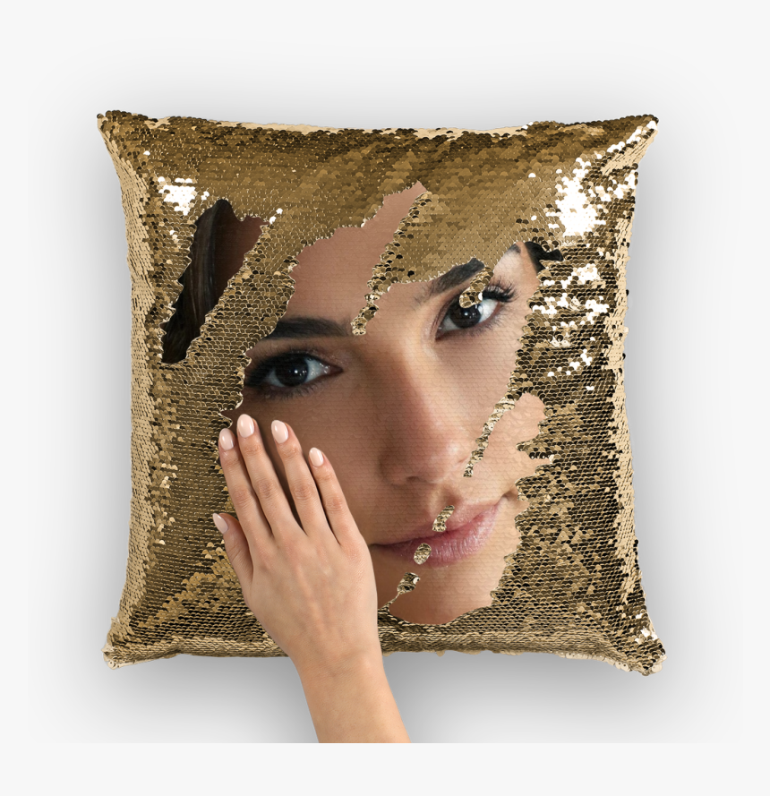 Gal Gadot ﻿sequin Cushion Cover"
 Class= - Nicolas Cage Shrek Pillow, HD Png Download, Free Download