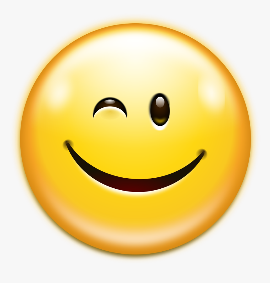 File Oxygen480 Emotes Face Wink Svg Wikimedia Commons - Emoticon Bacino, HD Png Download, Free Download