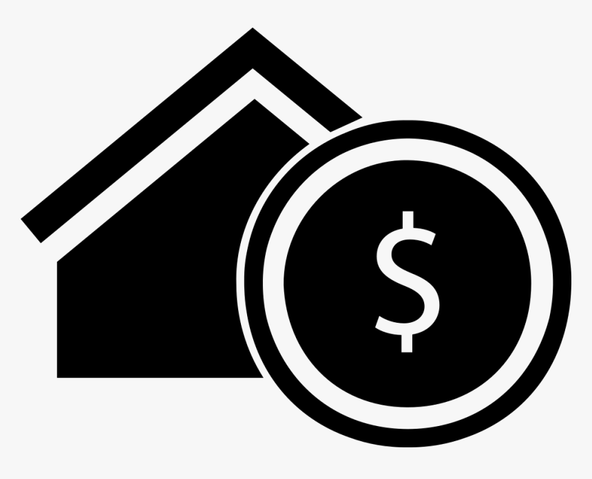 Real Estate Commercial Symbol Of A House With Dollar - Commercial Symbols, HD Png Download, Free Download